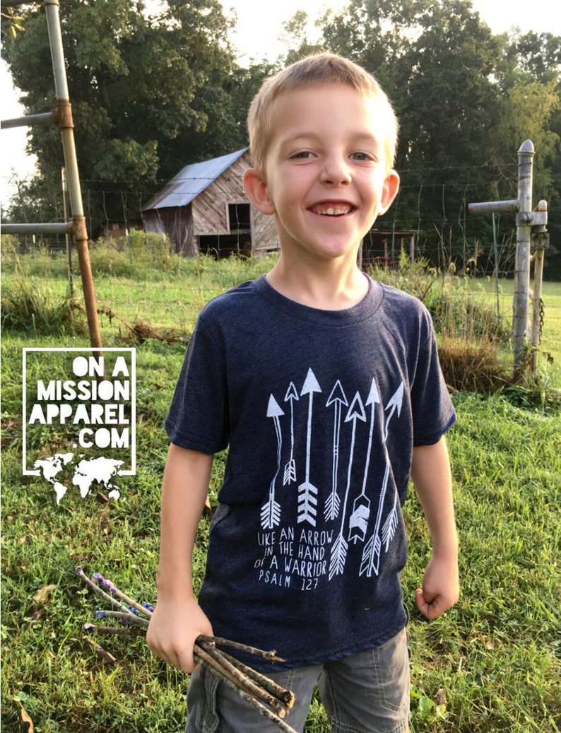 Arrow in the Hand of a Warrior Youth Unisex Tee image 0