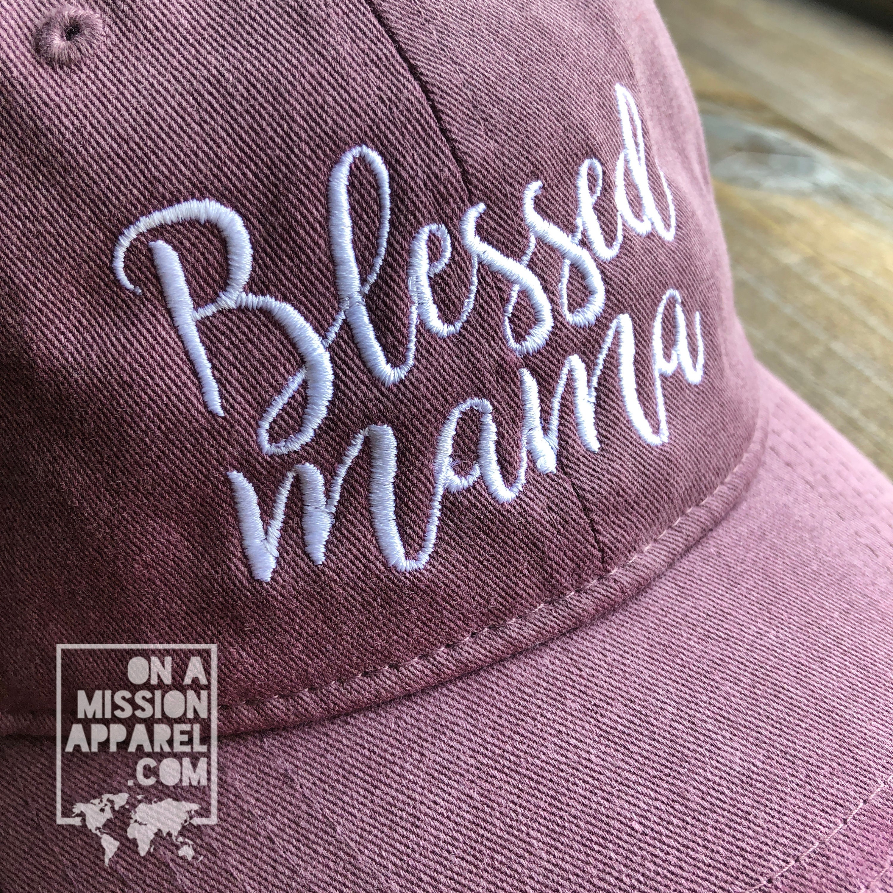 Blessed Mama Embroidered Pigment Dyed 