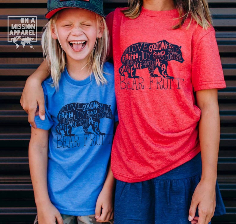 Bear Fruit Fruits of the Spirit Toddler Tshirt Etsy