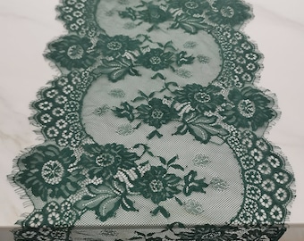 Dark green table runner Forest green runner/Hunter green table runner christmas runner  13“ wide 6ft-10ft