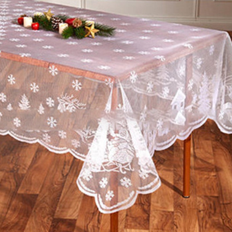 Christmas tablecloth/ table cloth Christmas table decor/ Etsy