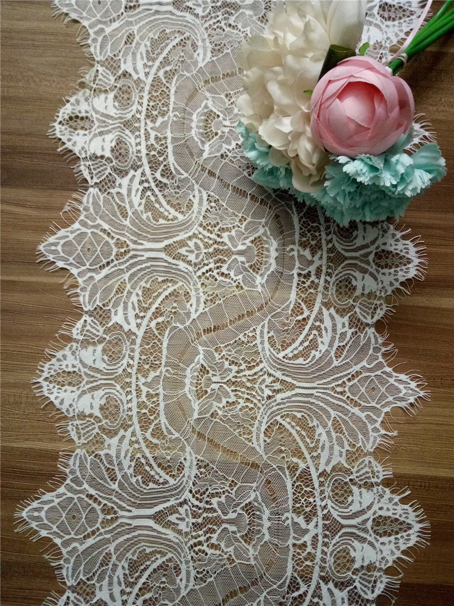 Ivory Lace Table Runner Lace Table Runner 12 Inches/30cm Etsy Canada