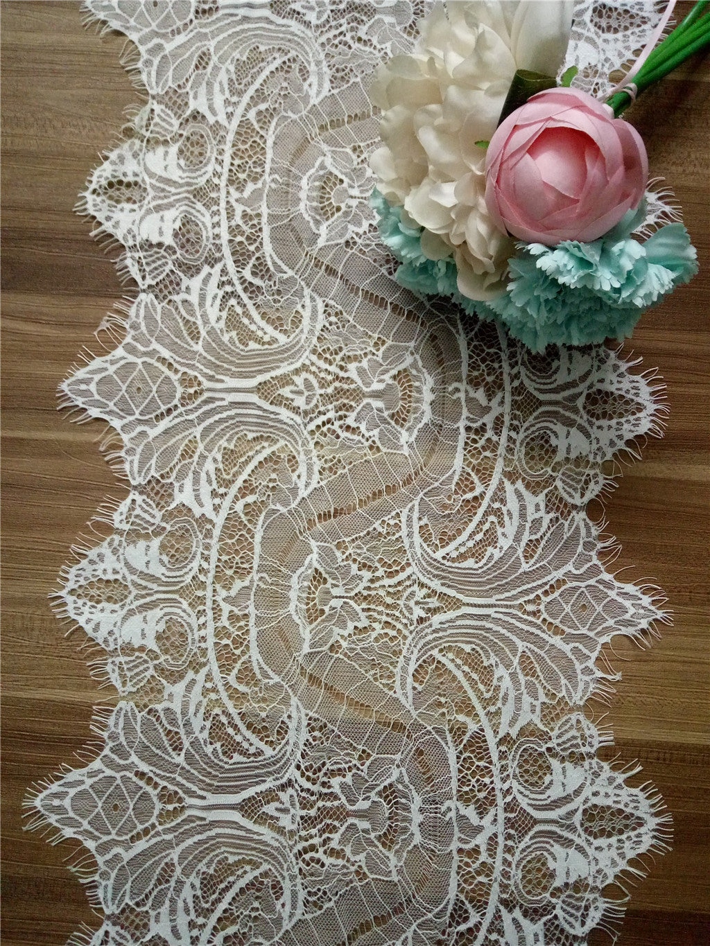 Ivory Lace Table Runner Lace Table Runner 12 Inches/30cm Etsy Canada