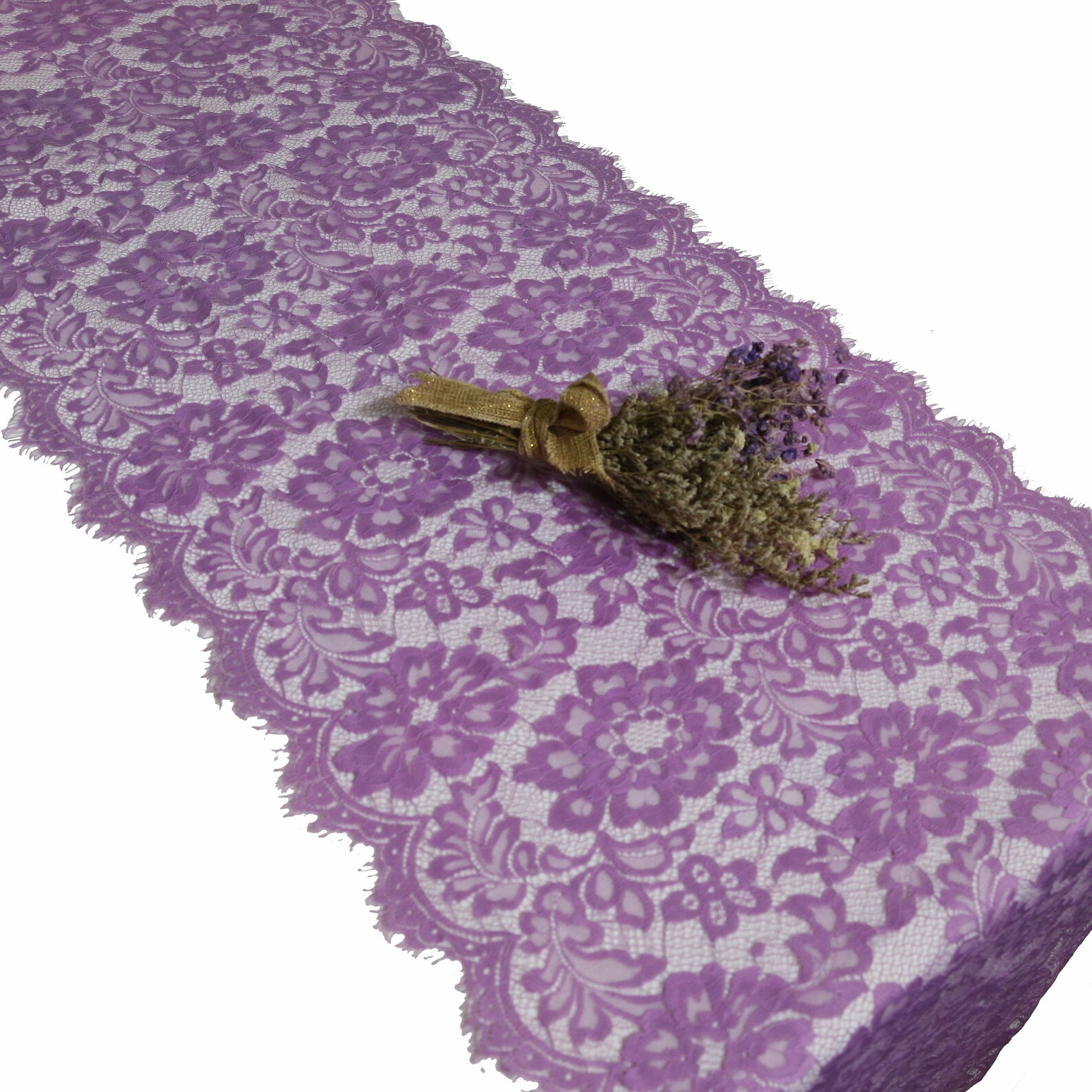 Lavender Lace Table Runner 18 / 45cm Wide 7ft10ft Etsy