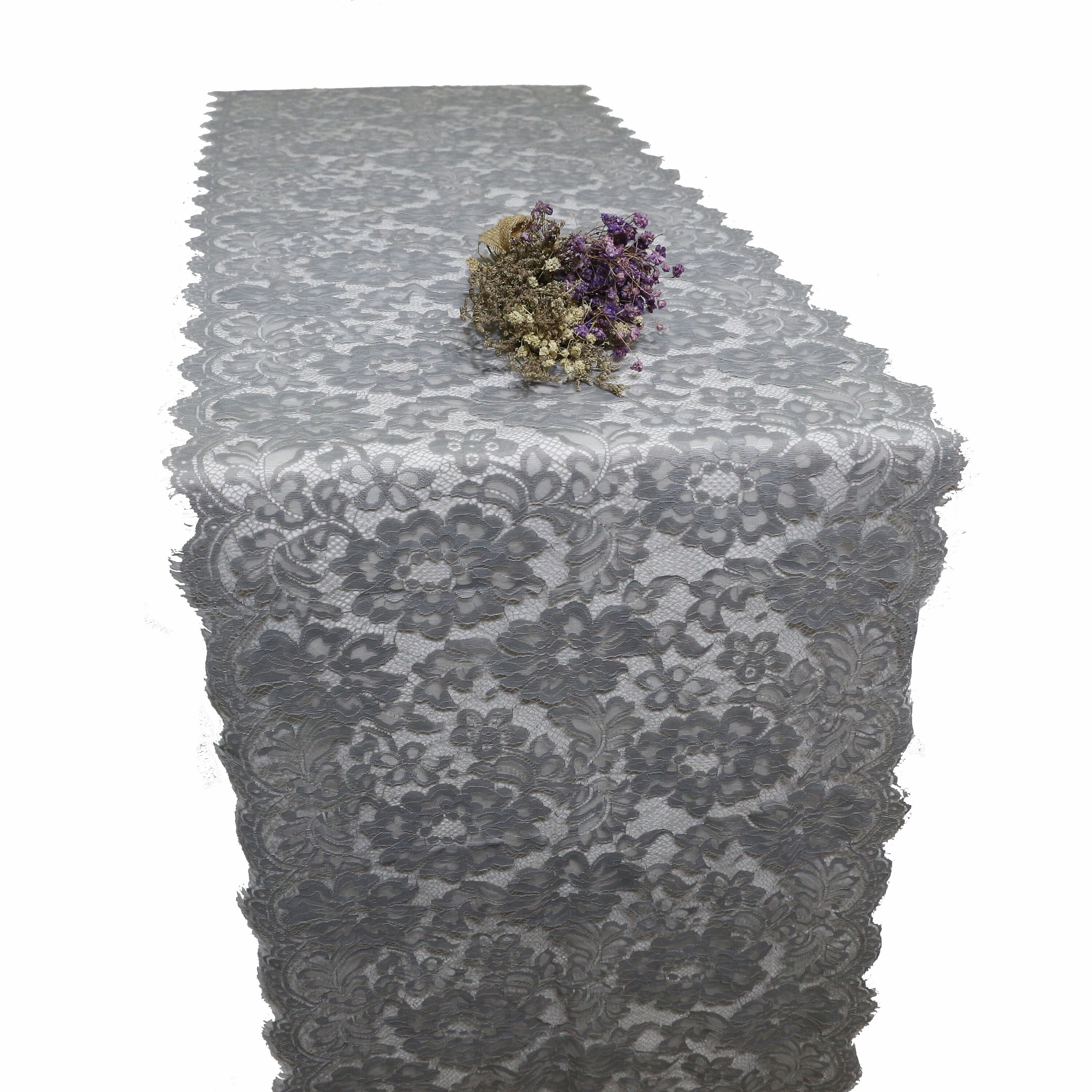 Gray table runner wedding table runner 18/ 45cm wide Etsy