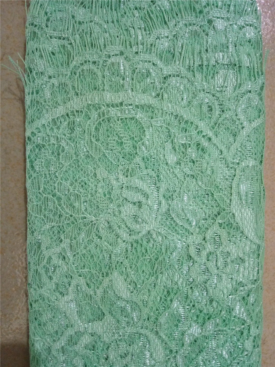 Mint Table Runner 12 Inches / 30cm Wide Mint Lace Runners Etsy