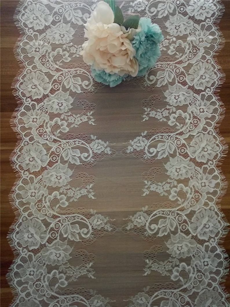 Wedding Table Runners Lace Table Runners 17 Inches Wide Etsy