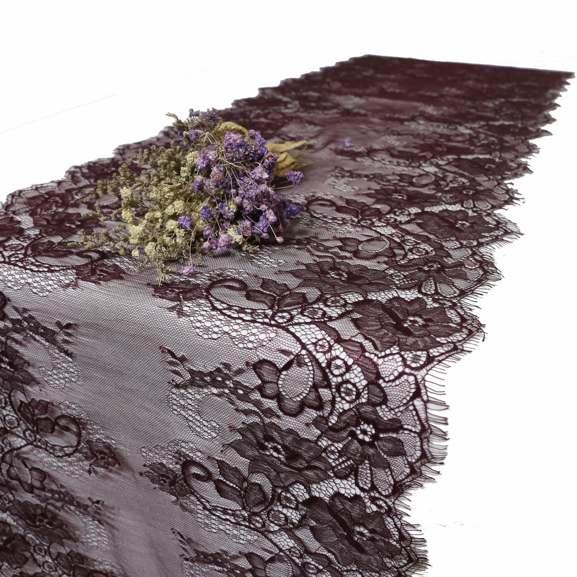 Burgundy lace runner burgundy lace table runner wedding Etsy