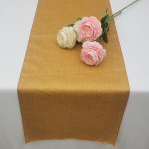 Gold table runner, Gold table runner wedding, 90 inch table runner, gold faux burlap table runner  12&quot;/ 30cm, Christmas Table Runner