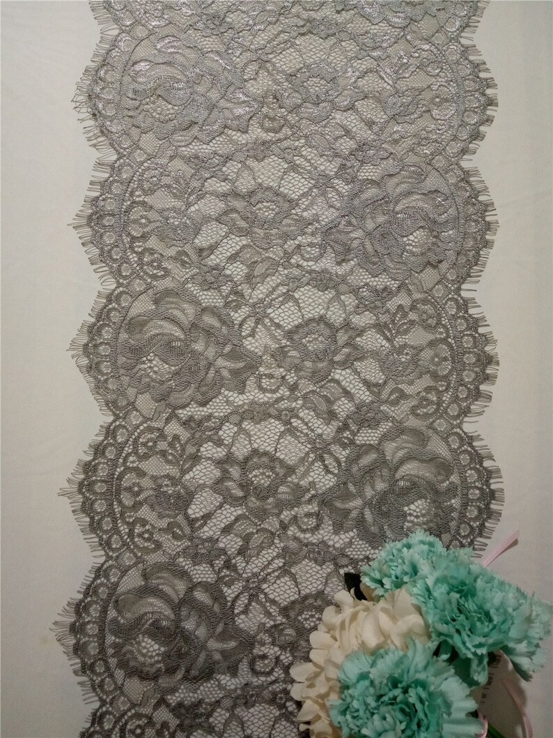 Gray Table Runners Wedding Table Runner 12 Inches / 30cm Etsy