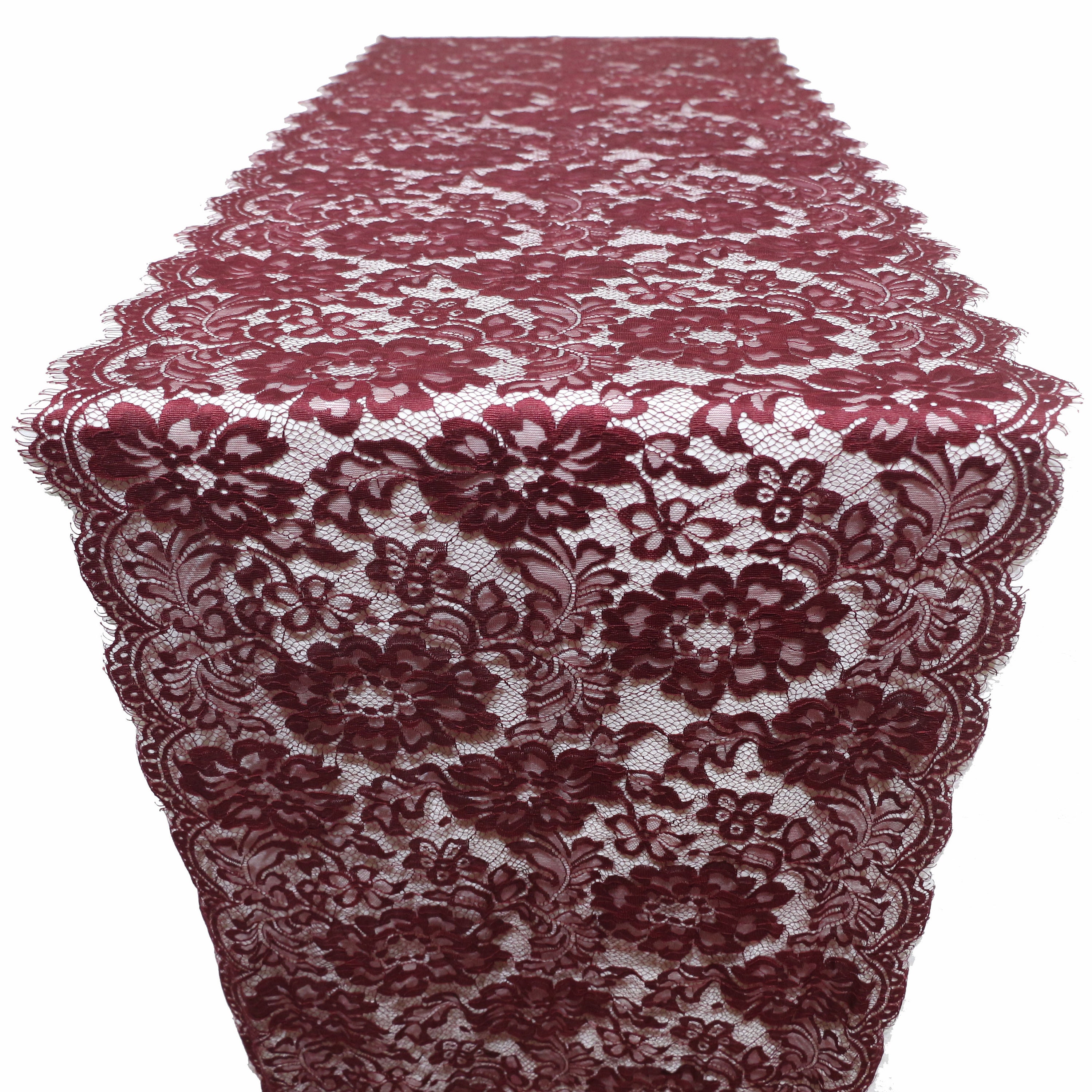 Burgundy lace runner burgundy lace table runner wedding Etsy