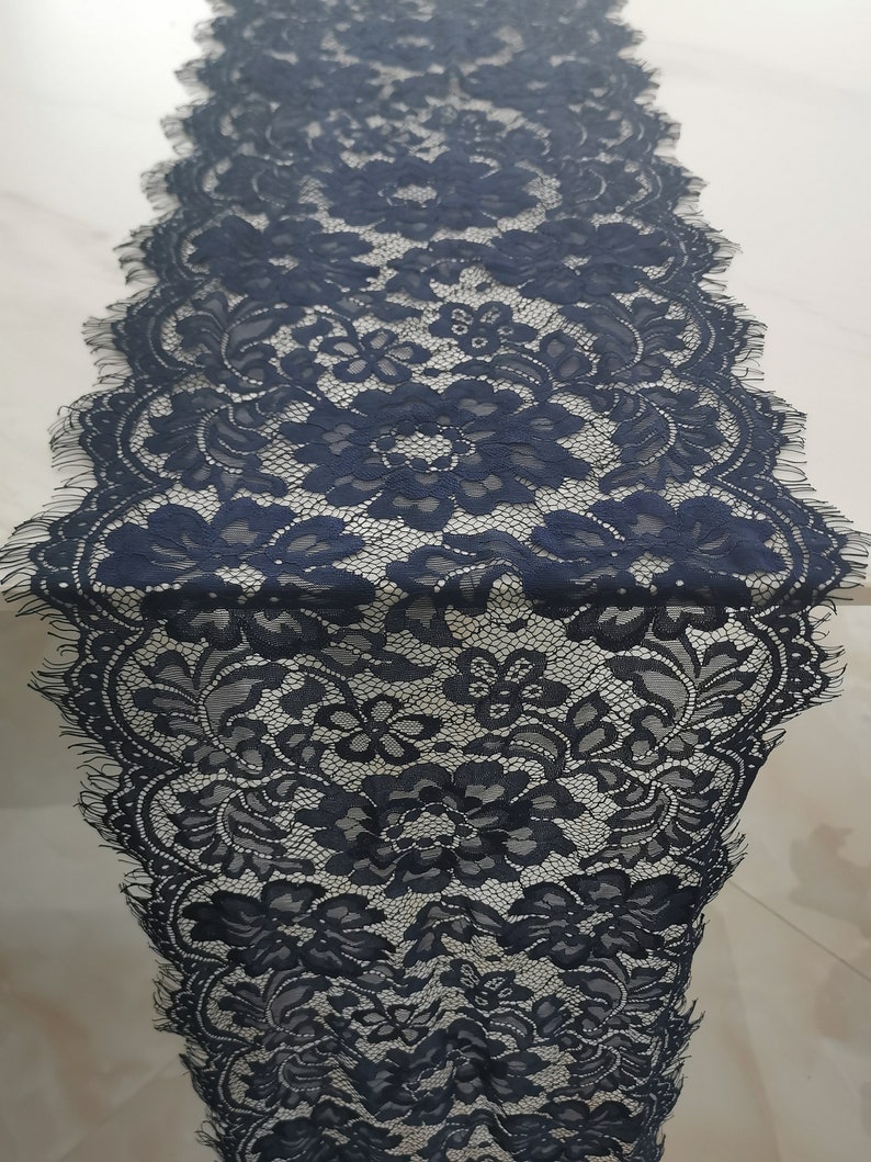 Navy Table Runner 10 Inches / 25cm Wide 5ft to 10ft Etsy