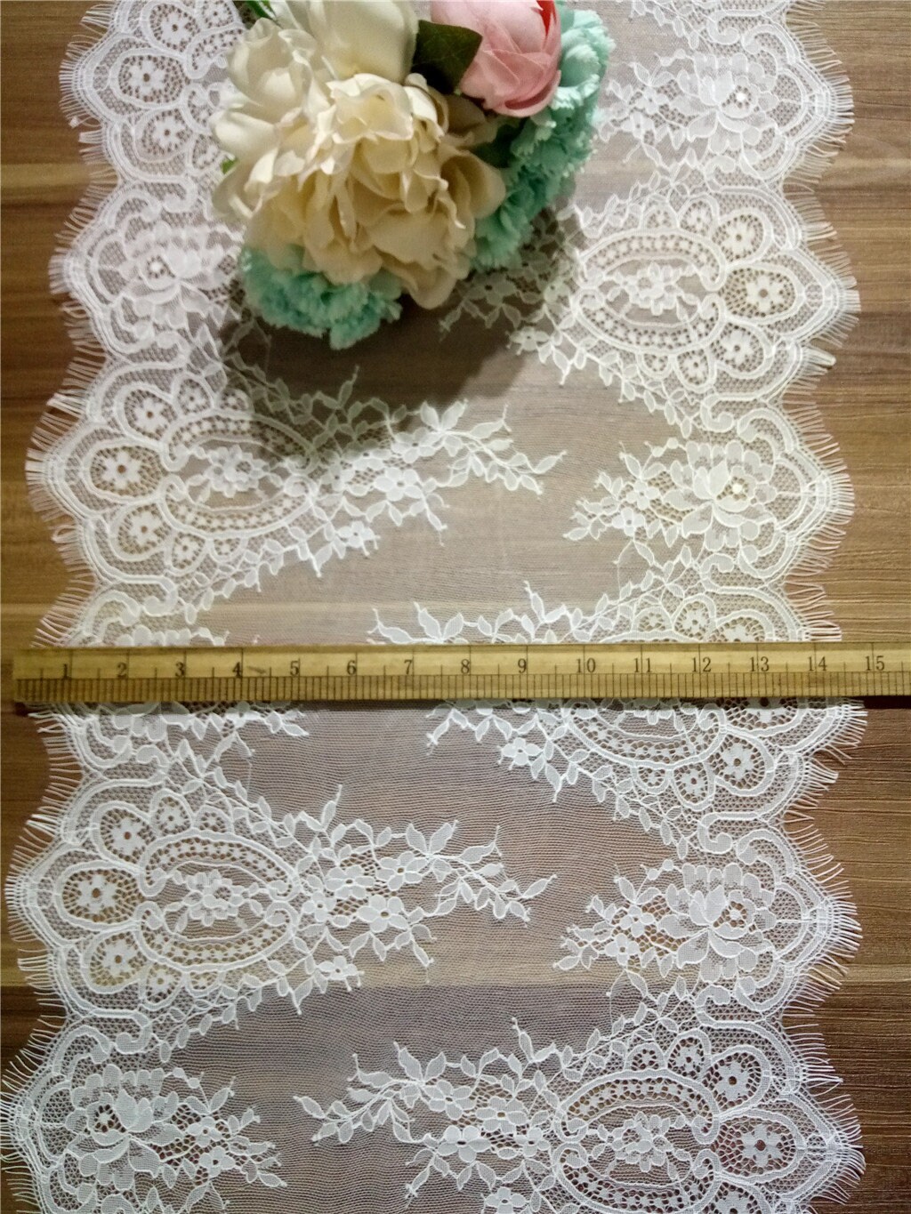 Ivory Lace Table Runners Lace Table Runner 15 Inches/ 38CM Etsy Norway