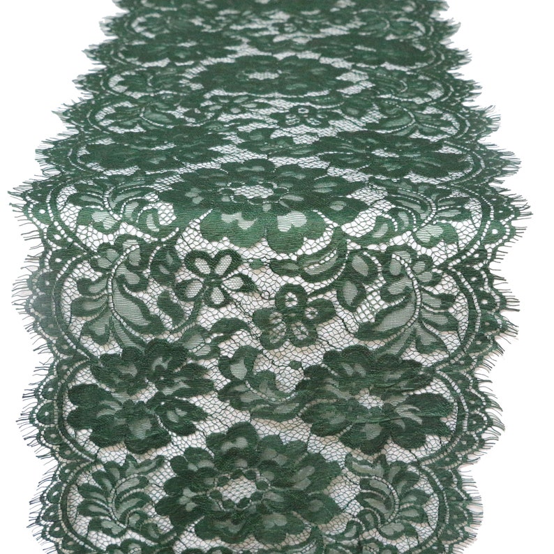 Hunter Green Table Runner 10 Inches / 25cm Wide Forest Green Etsy