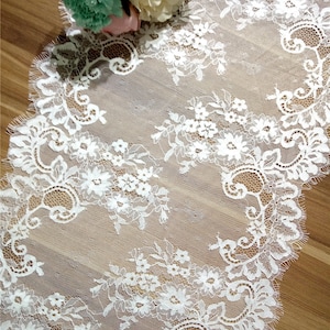 Wedding table runner, Lace table runner , 15 inches/38cm wide, Wedding Decor, table runners for sale, outdoor table runner, ivory wedding