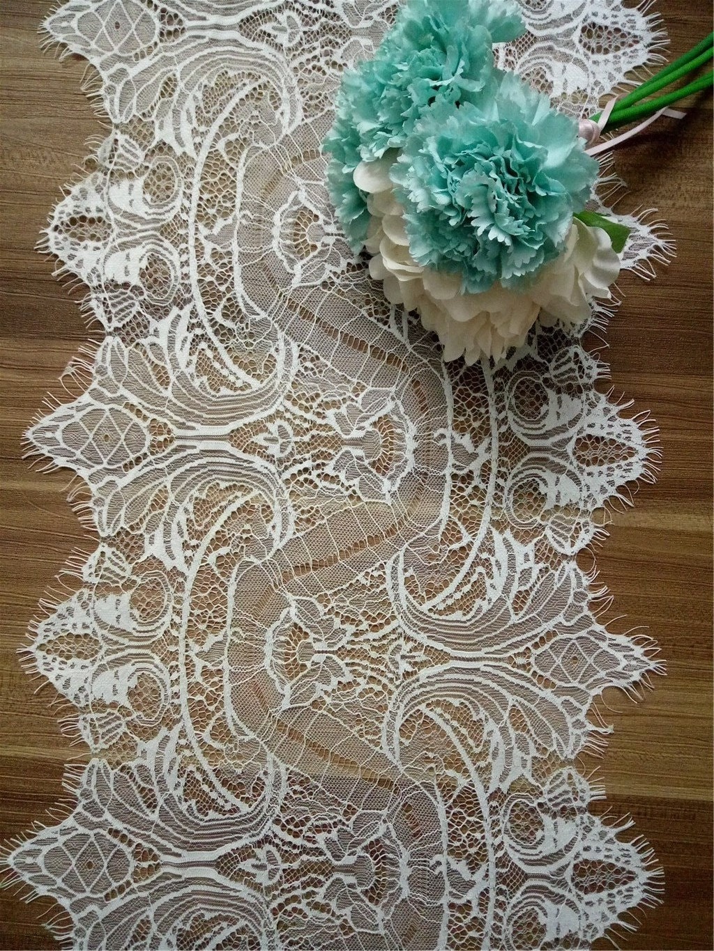 Ivory Lace Table Runner Lace Table Runner 12 Inches/30cm Etsy Canada