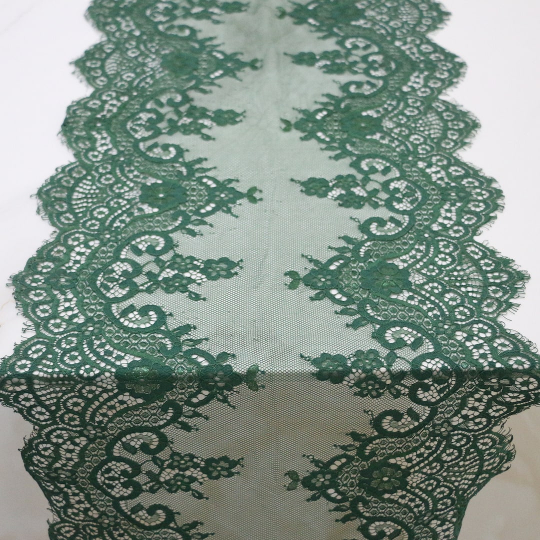 Hunter Green Table Runner 15 Inches / 38cm Wide Hunter Green Wedding Etsy
