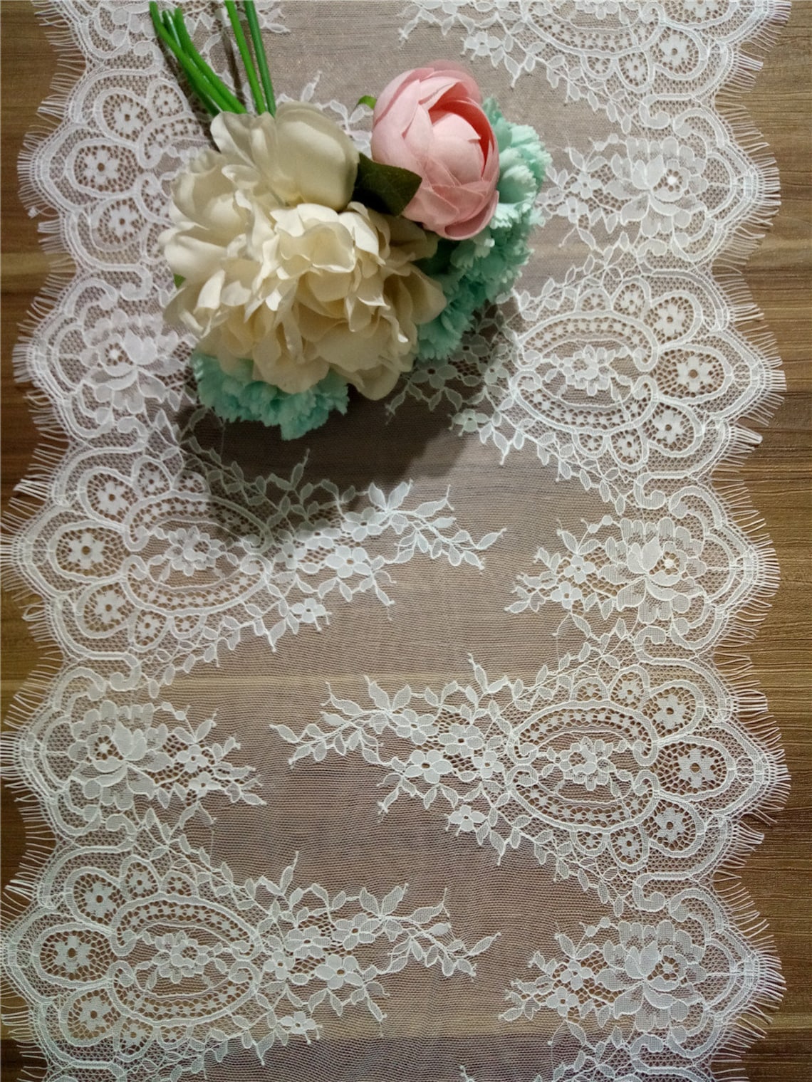 Ivory Lace Table Runners Lace Table Runner 15 Inches/ 38CM - Etsy Norway