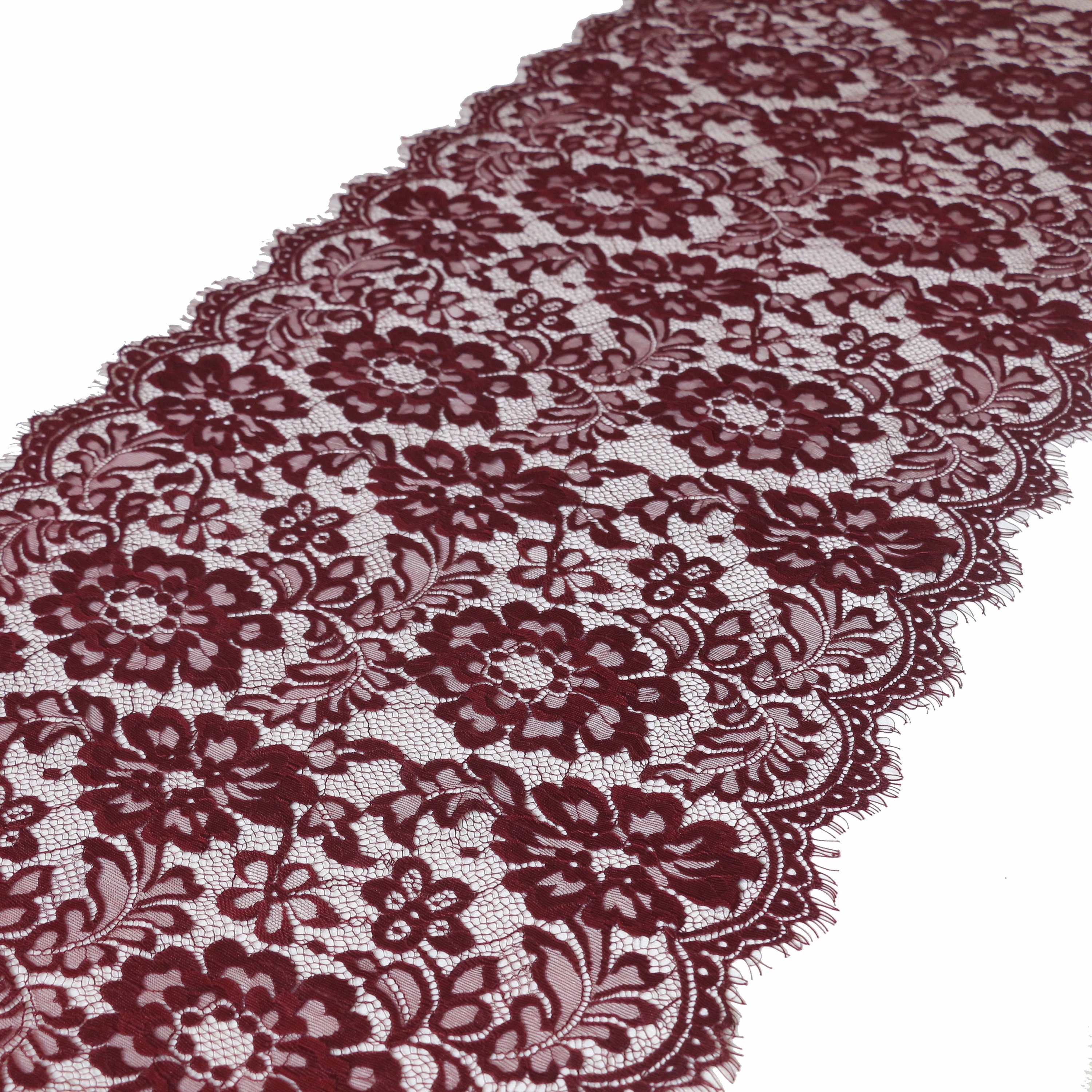Burgundy lace runner burgundy lace table runner wedding Etsy