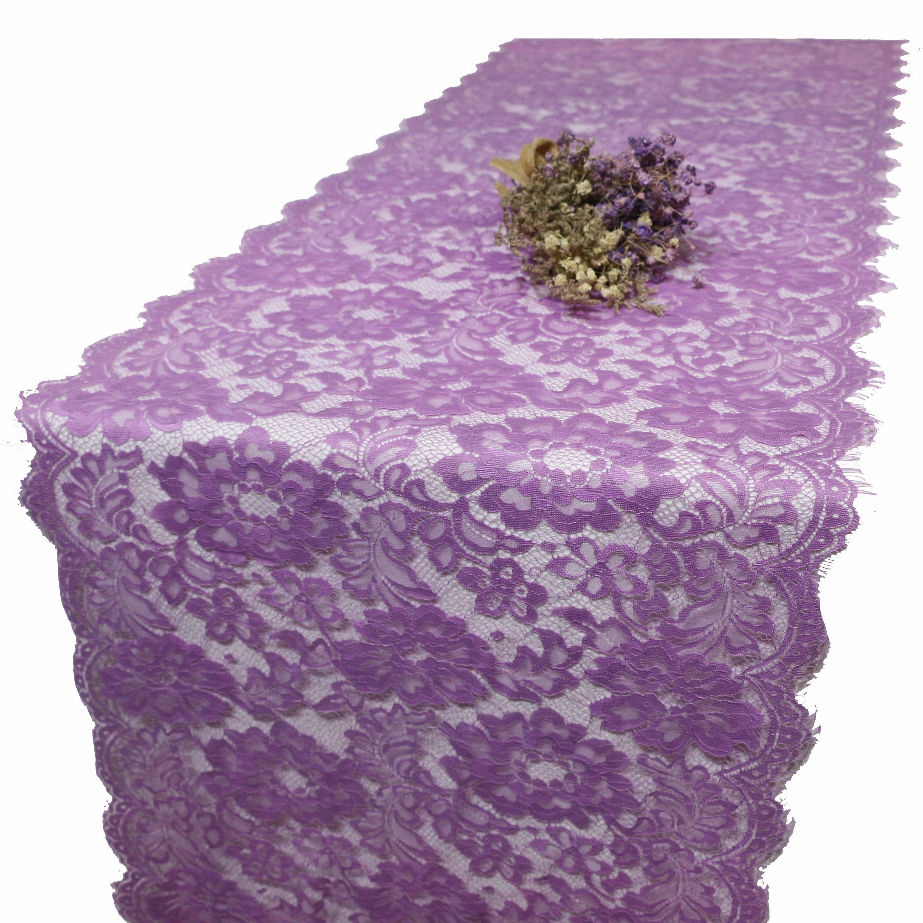 Lavender lace table Runner 18 / 45cm wide 7ft10ft Etsy