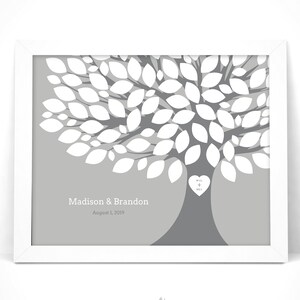 Wedding Tree Guest Book Printable with Instruction Card / Wedding Guest Book / Wedding Signature Tree / Customize Instant Download