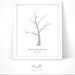 Baby Shower Fingerprint Tree Printable With Instruction Card / - Etsy
