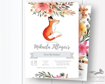 Fox Birthday Party | Etsy