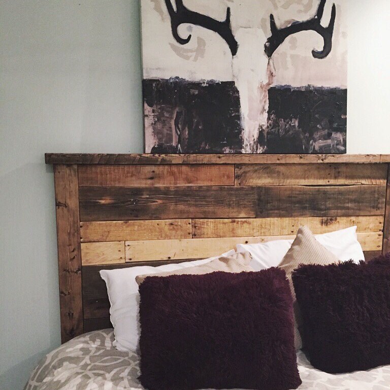 Rustic Headboard Reclaimed Headboard Rustic Furniture Queen Etsy