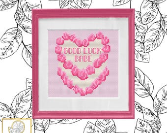 Good Luck Babe Cross Stitch Pattern PDF