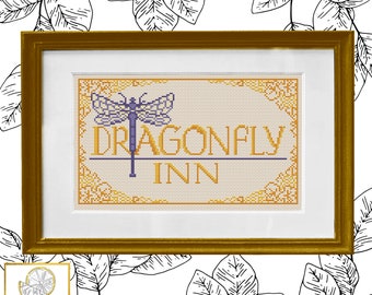 Dragonfly Inn Cross Stitch Pattern PDF