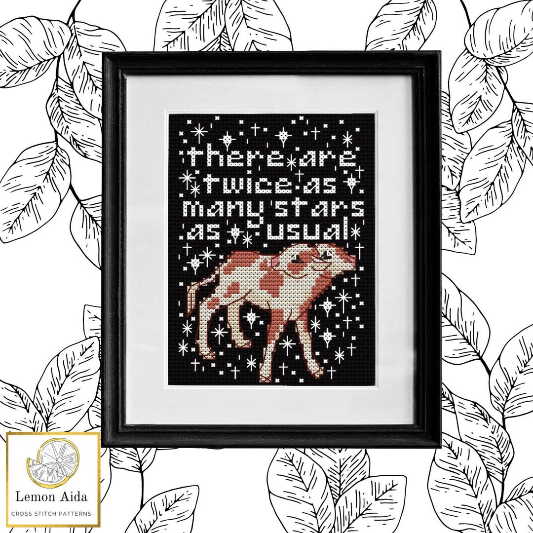 Two Headed Pattern Twice as Many Stars (two-headed Calf) Stitch Pattern PDF - Etsy