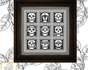 The Locked Tomb Sampler Cross Stitch Pattern PDF