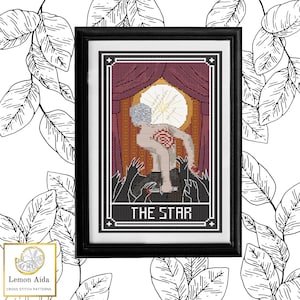 Astarion - Modèle de point de croix en cartes de tarot des étoiles PDF