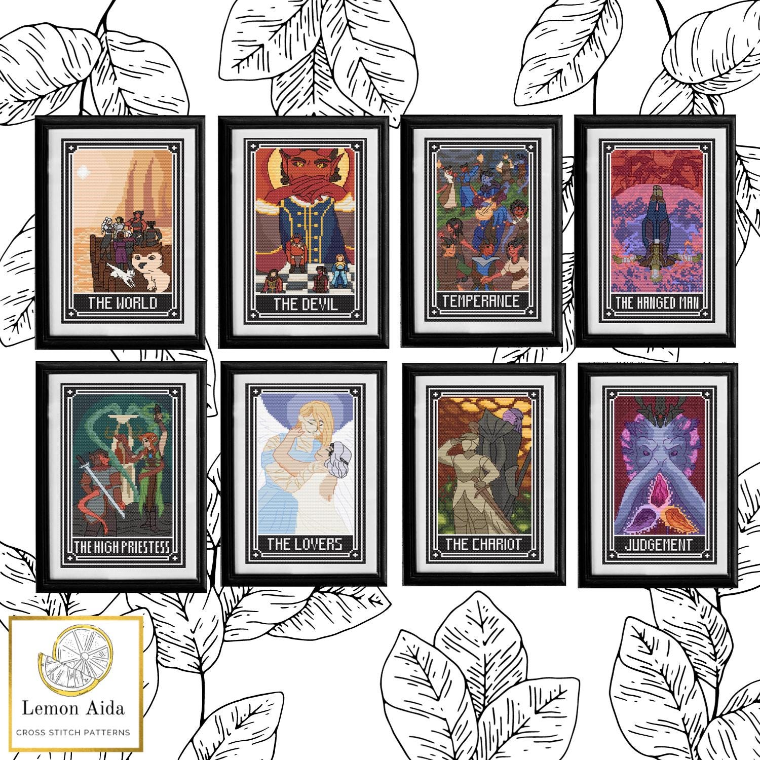 Multipack - Complete Major Arcana Tarot Card Cross Stitch Patterns