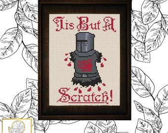 Tis But a Scratch Monty Python Cross Stitch Pattern PDF