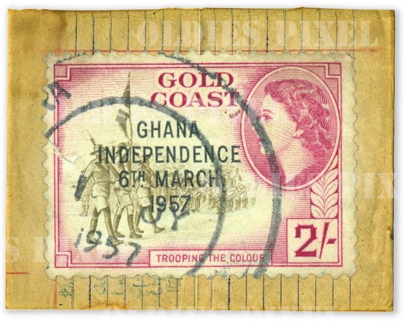Vintage Ghana Stamps 1957 Postage Stamps Instant Download PNG Etsy