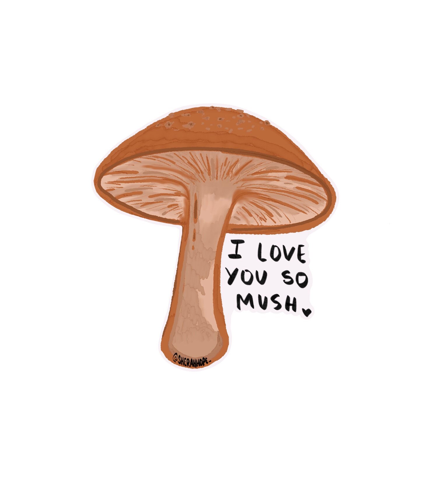 Cute Mushroom Sticker Mushroom Art Mushroom Aesthetic Etsy India
