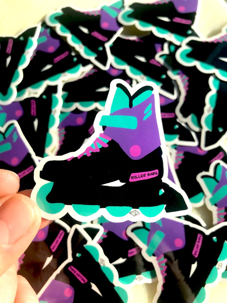 Rollerblade 90's Trendy Stickers Rollerblade Accessories Etsy