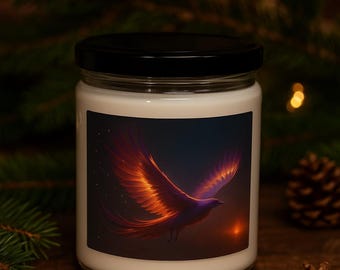 Phoenix Rising Candle: Essential Oils, Reusable Glass Jar
