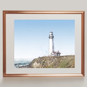 Lighthouse Wall Art, Digital Download, Instant Download, Nursery Decor, Lighthouse Print, Lighthouse Art