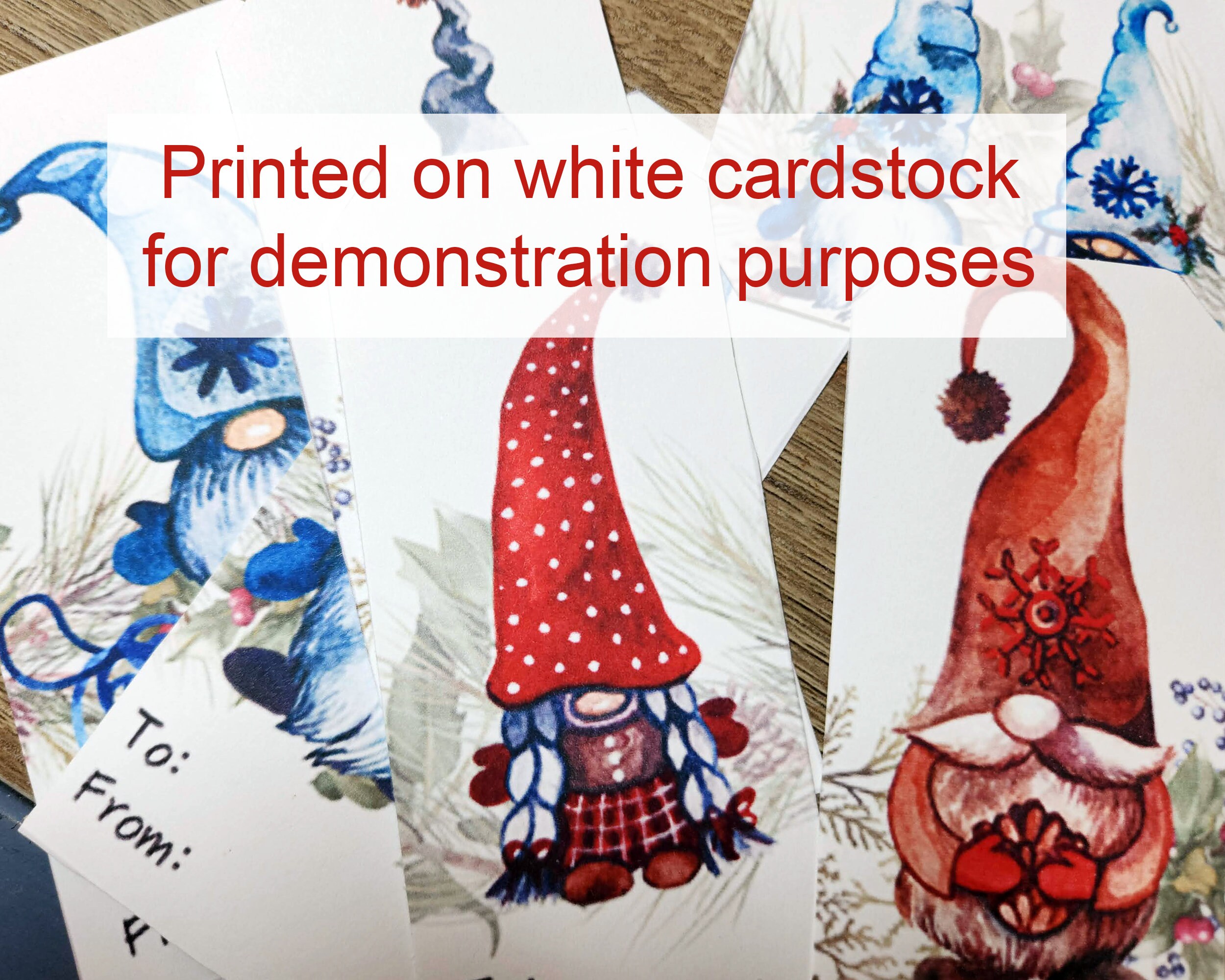 Christmas Gnome Gift Tag | Instant Download | Printable Gift Tags ...