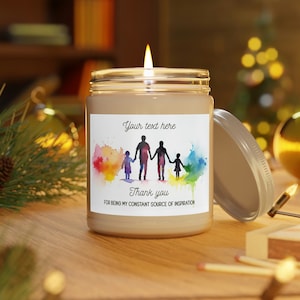 Custom Candle, Personalized Birthday Gift, Comfort Spice, Appreciation, Soy Wax, Home Decor, Custom Candle Gift, Vegan, Scented Soy 9oz