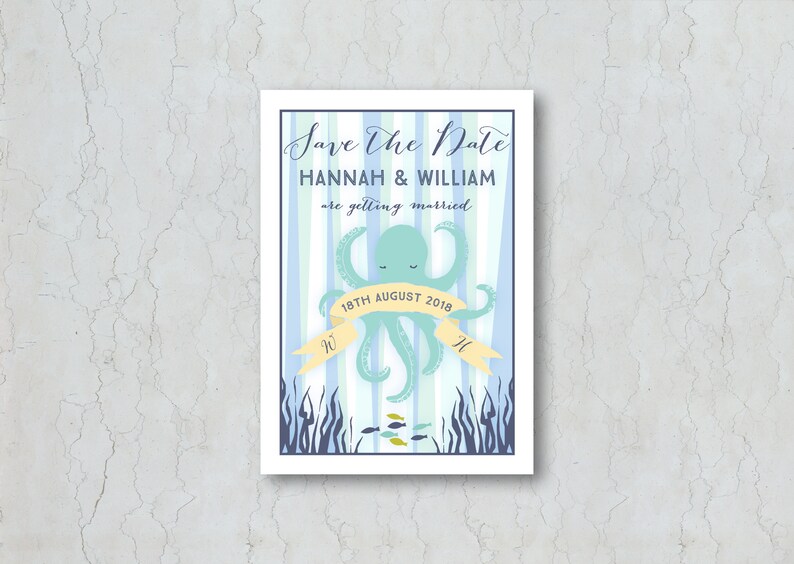 Wedding Announcement Under the Sea Wedding Save the Date Magnet Seaside Save the Date Wedding Save the Date Save the Date