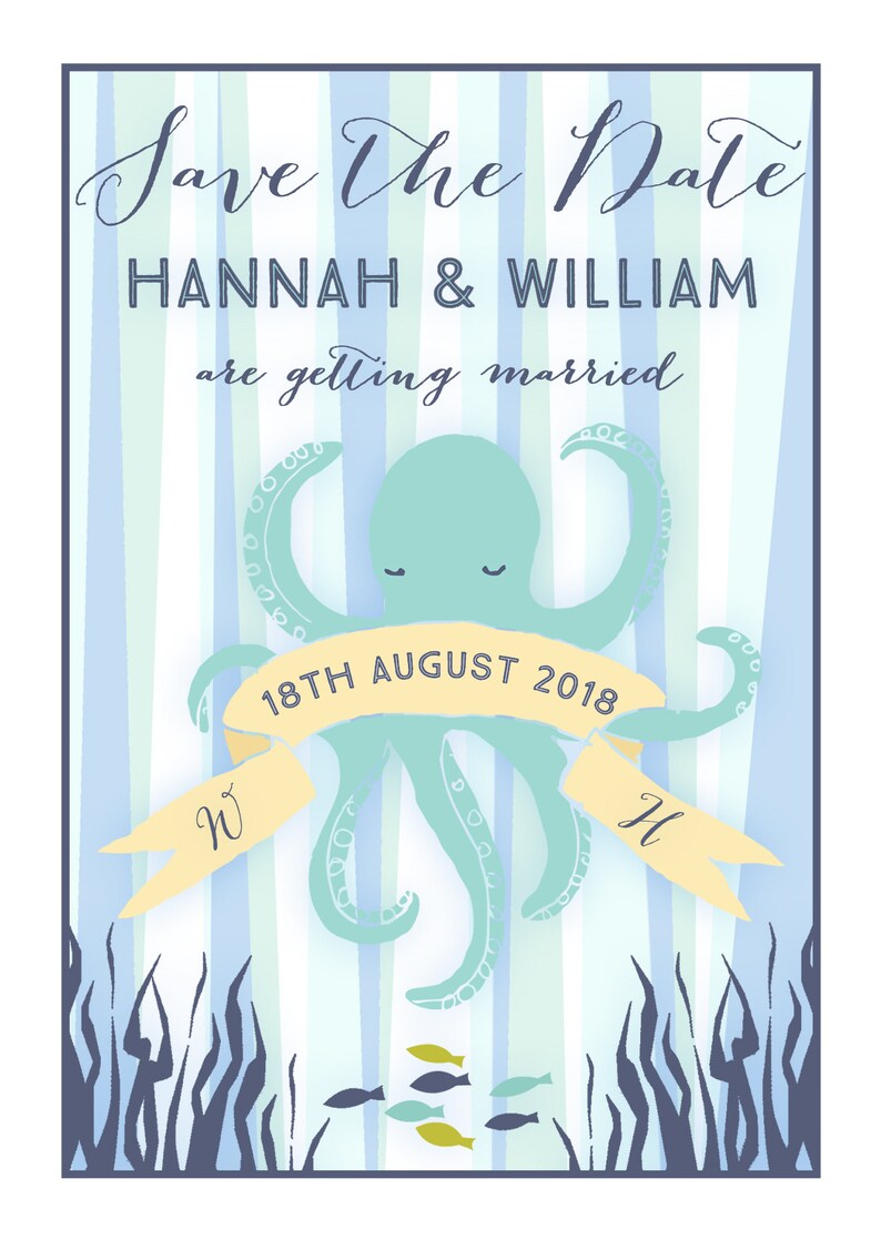 Wedding Announcement Under the Sea Wedding Save the Date Magnet Seaside Save the Date Wedding Save the Date Save the Date