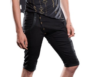 GRUNGE SHORTS - Mens Shorts, High Fashion, Burning Man Fashion, drop crotch, festival fashion