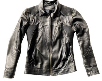 PARABOLA LEATHER JACKET - Mens Leather Jacket, Men's Leather Jacket - Motorcycle - Streetwear by littleKING Designs