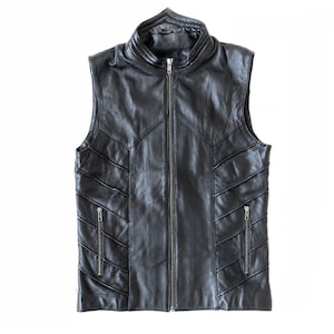 AMP Vest | Men&#39;s Sheep Leather Vest - Functionality and fashion-forward style