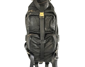 THE COLLECTORS BACKPACK - Leather Backpack Fits A 15" Laptop, Great for Traveling by littleKING Designs