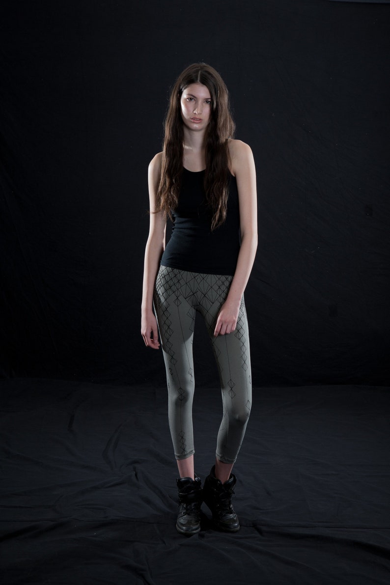 LEGGINGS leggings for women, cotton, lycra, yoga leggings by littleKING Designs image 3