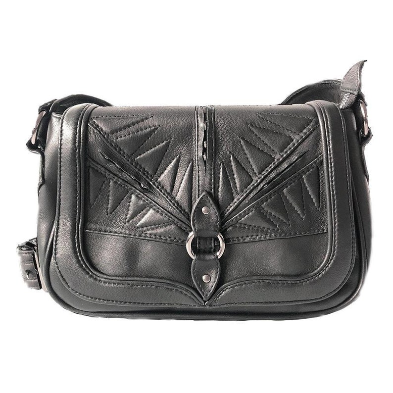 ALTARIUM PURSE Black Leather, Handbag, Purse, Accessories, Streetwear, Dark Fashion image 1